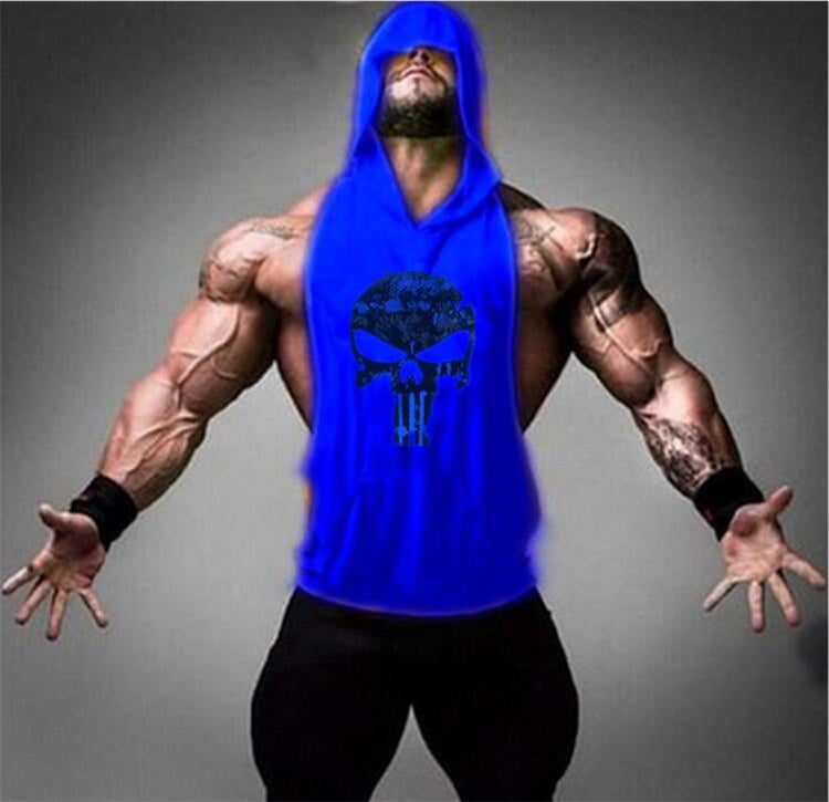 Men's Blue Tank Tops T-Shirt