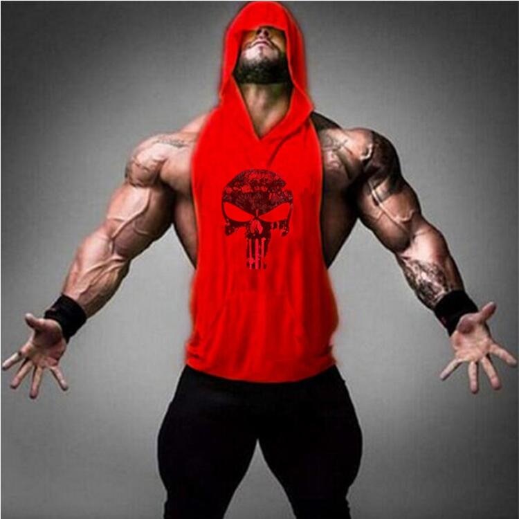 Men's Red Tank Tops T-Shirt