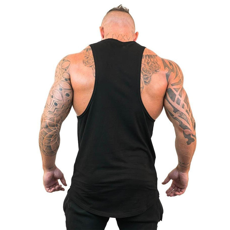Men's Black Tank Tops T-Shirt