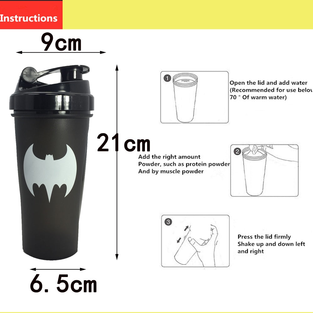 Super Heroes Shaker Bottle - Glow Splash