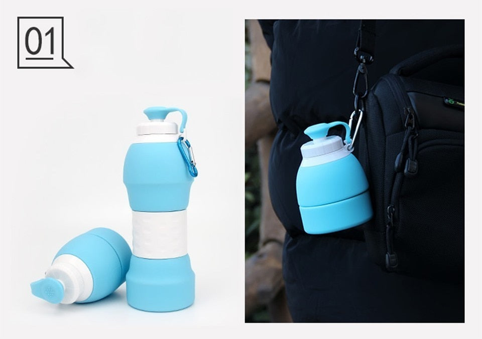 Shaker Silicone Water Bottle