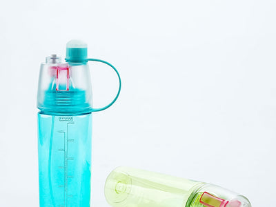 Spray Plastic Sport Water Bottle