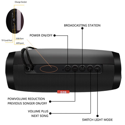 Portable Bluetooth Led Speaker Bluetooth