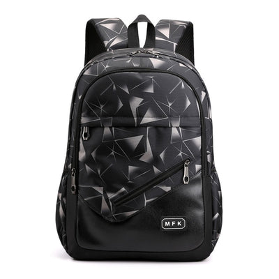 School Backpack External USB Charge