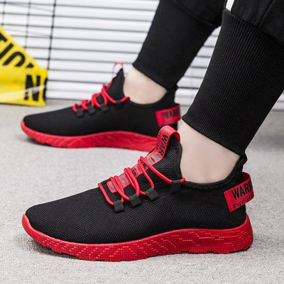 White, Red & Yellow Comfortable Sneakers