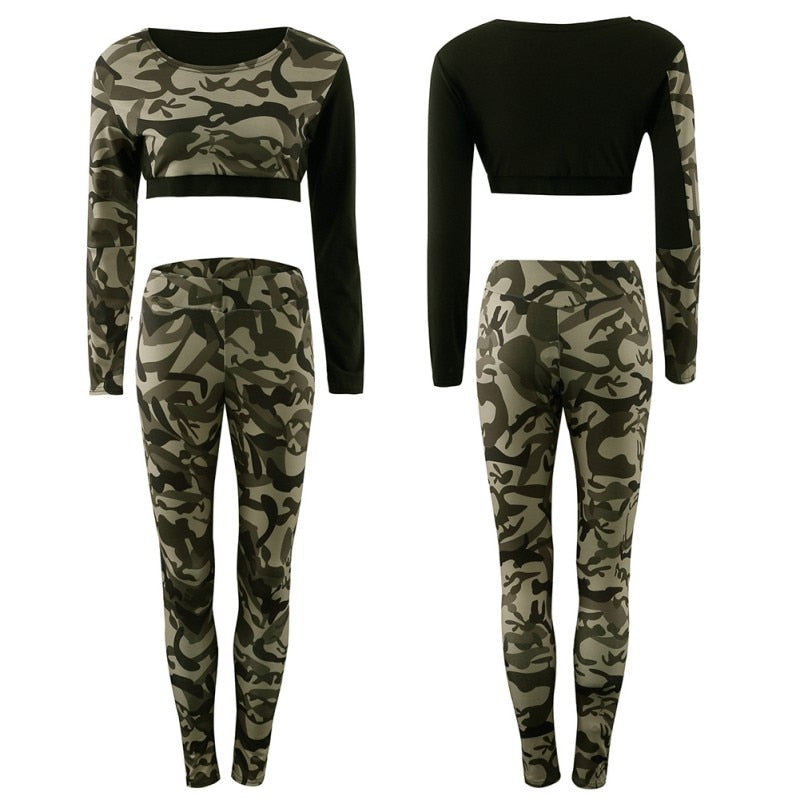 Women Camouflage Casual Fitness