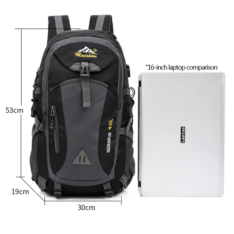 Unisex Waterproof Travel Climbing Backpack