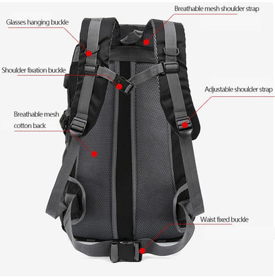 Unisex Waterproof Travel Climbing Backpack