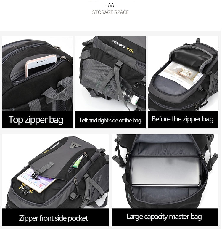 Unisex Waterproof Travel Climbing Backpack