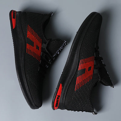Black & Red Casual Sneakers Shoes