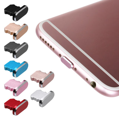 Metal Anti Dust Charger Dock Plug For iPhone X XR Max 8 7 6S Plus