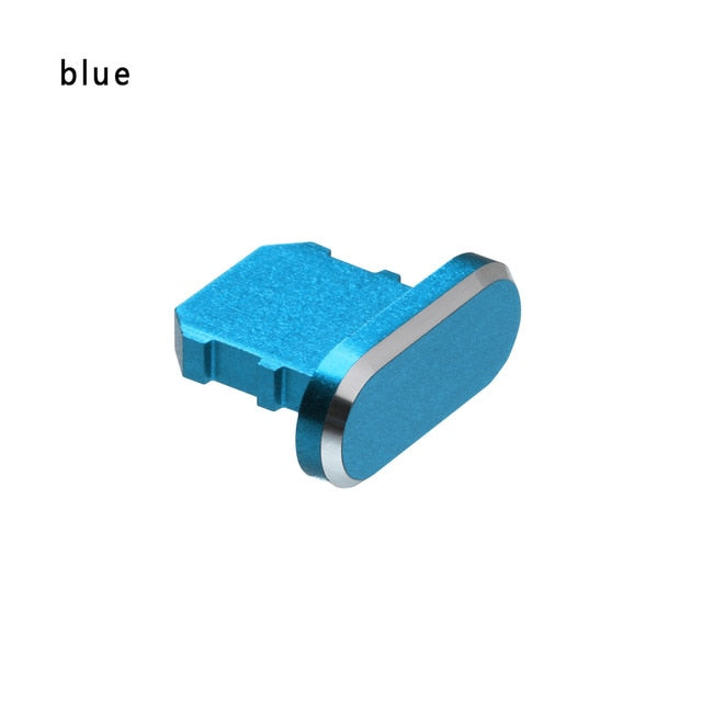 Metal Anti Dust Charger Dock Plug For iPhone X XR Max 8 7 6S Plus