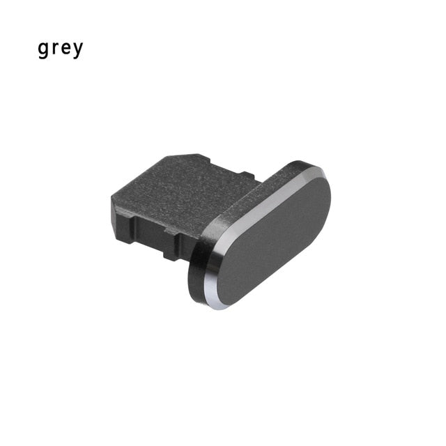Metal Anti Dust Charger Dock Plug For iPhone X XR Max 8 7 6S Plus