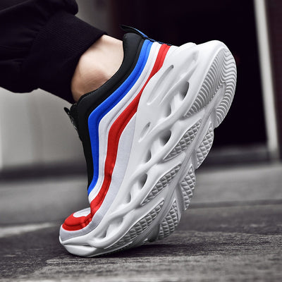 Men's Fashion Durable White & Red Sneakers