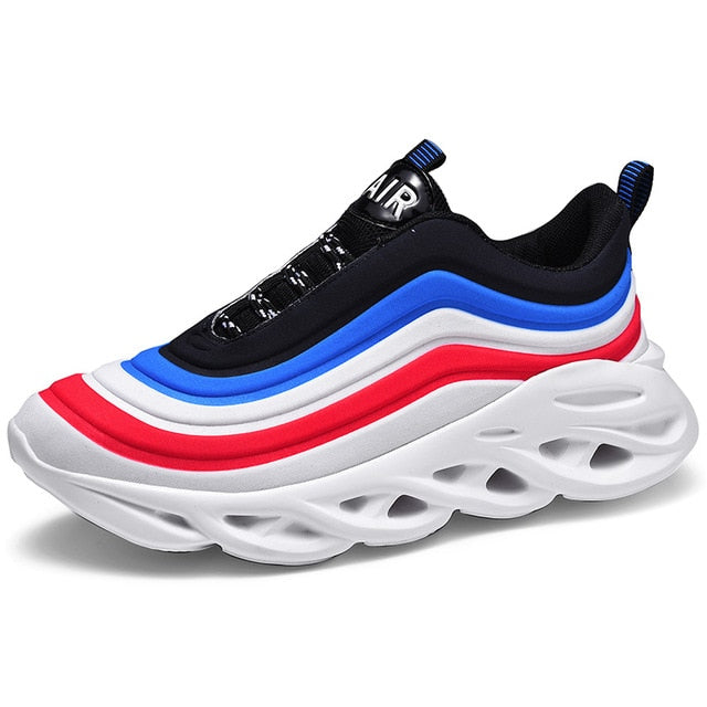 Men's Fashion Durable White & Red Sneakers