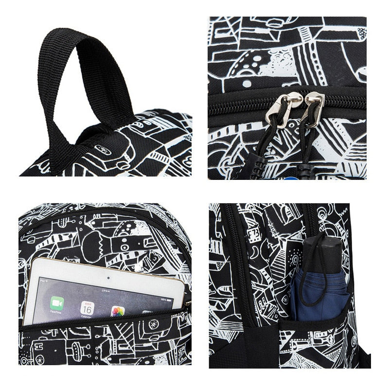 Unisex School Travel Backpack