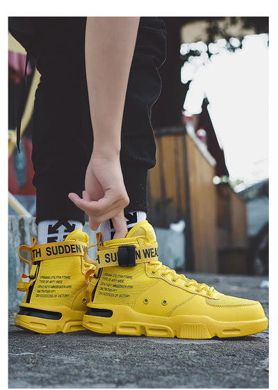 Men's Fashion Outdoor Yellow Sneakers