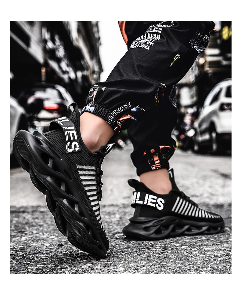 Comfortable Running Black Sneakers