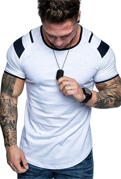 Men's Fashion Casual White T-Shirt