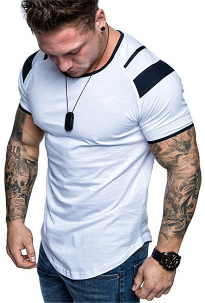 Men's Fashion Casual White T-Shirt