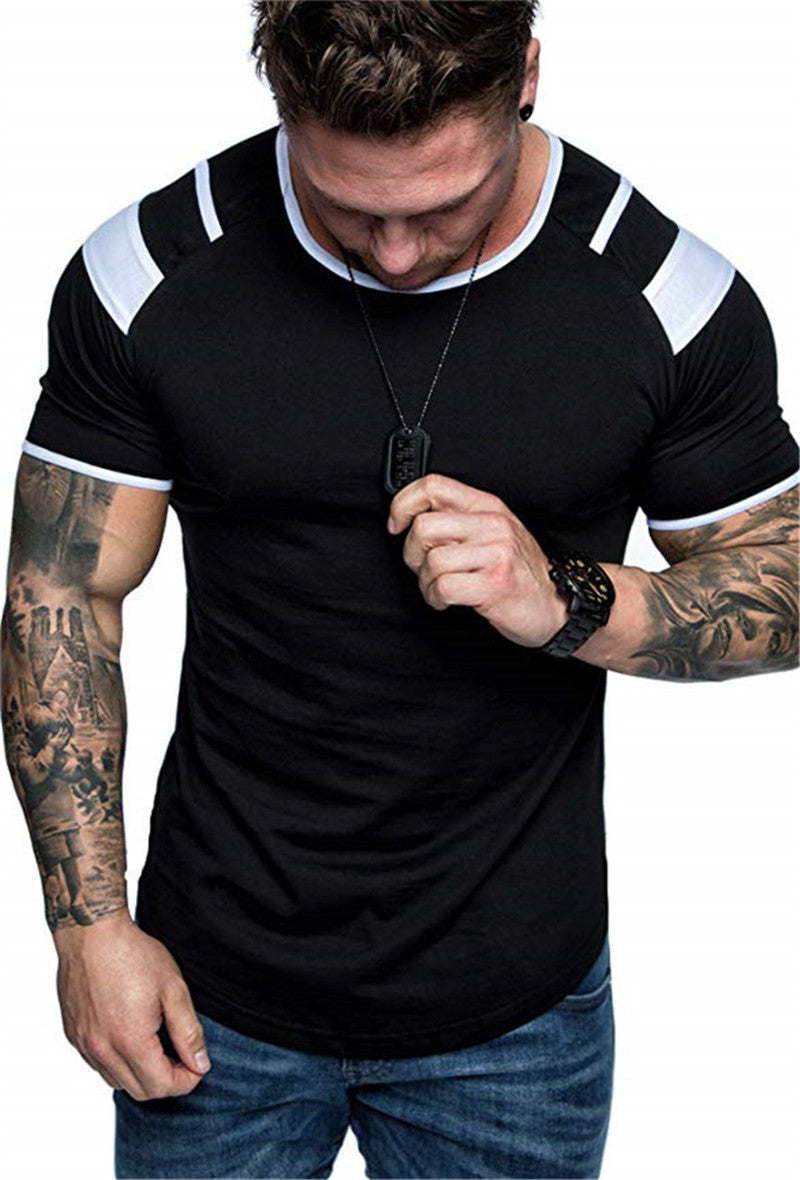 Men's Fashion Casual Black T-Shirt
