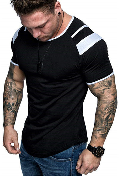 Men's Fashion Casual Black T-Shirt