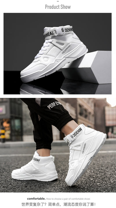 Men's Fashion Outdoor White Sneakers