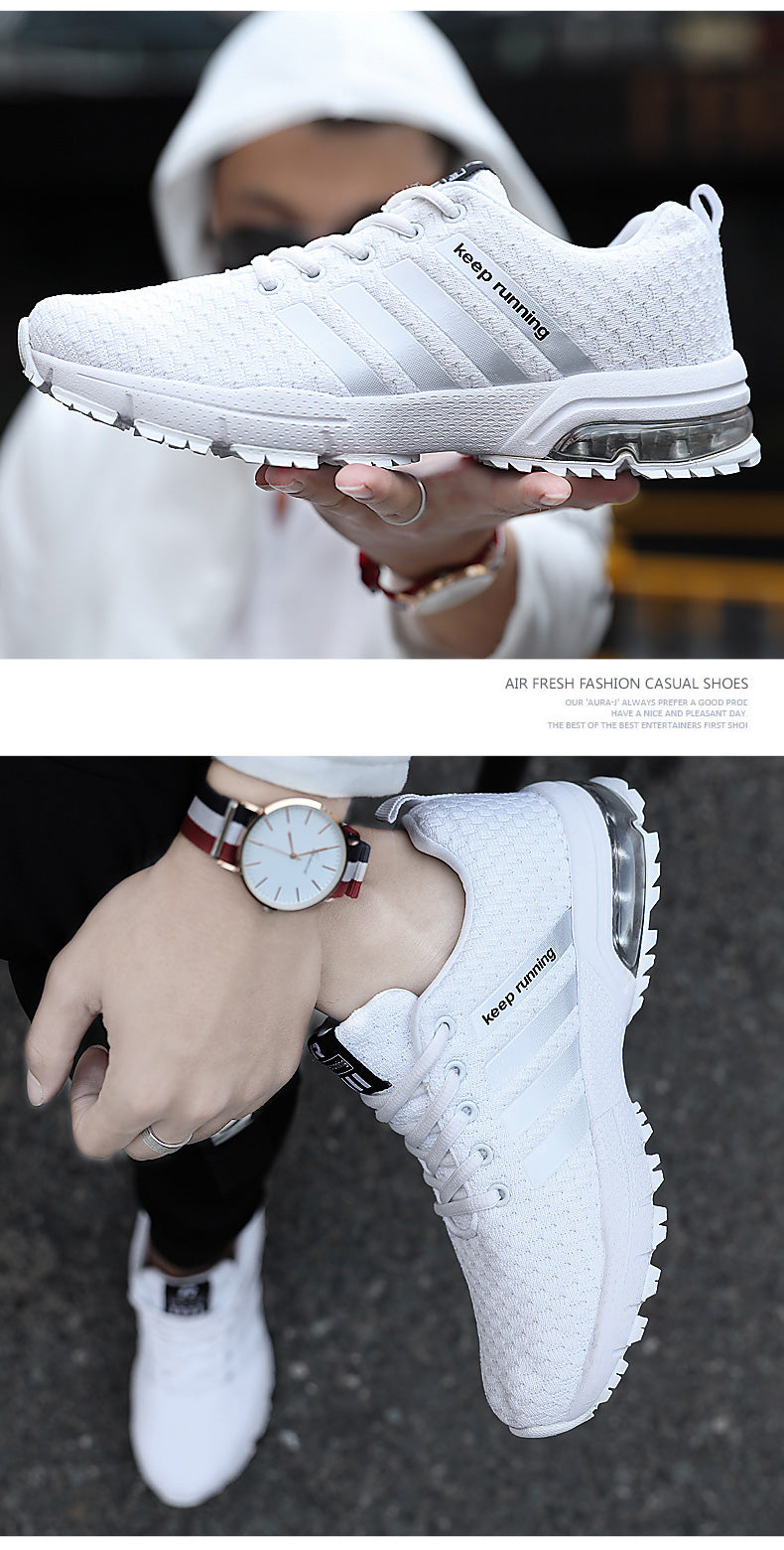 Unisex White Running Sneakers