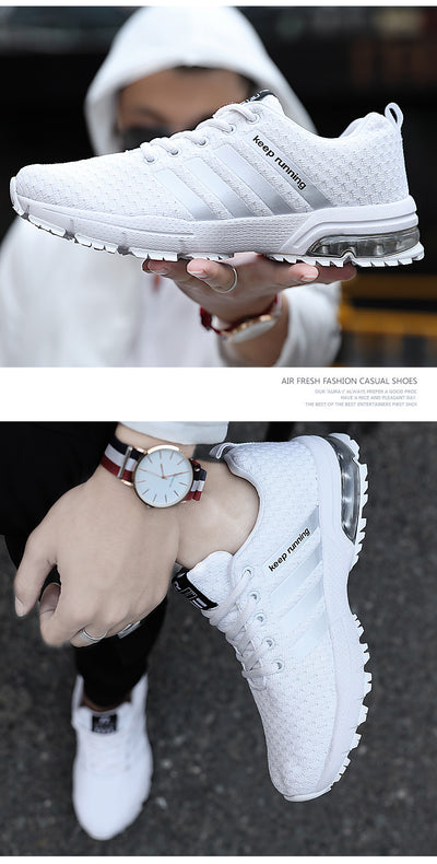 Unisex White Running Sneakers
