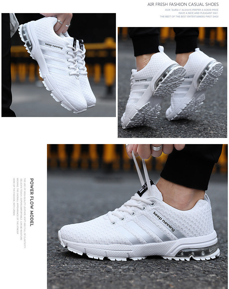 Unisex White Running Sneakers