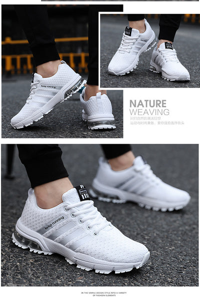 Unisex White Running Sneakers