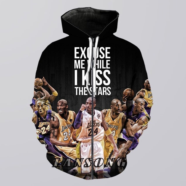 kobe bryant Zip hoodie Jacket
