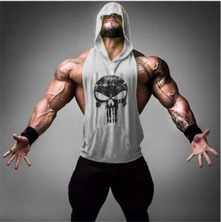 Men's Grey Tank Tops T-Shirt