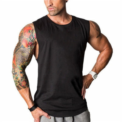 Men's Black Tank Tops T-Shirt