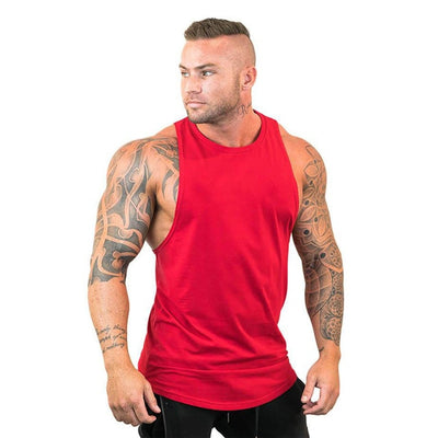 Men's Red Tank Tops T-Shirt