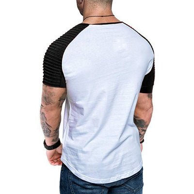 Men's Casual Black & White T-shirt